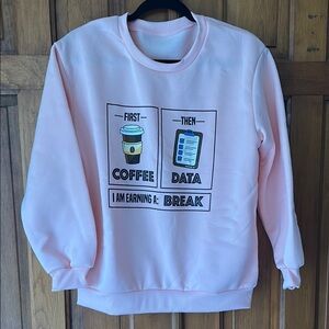 Pink Graphic Sweatshirt